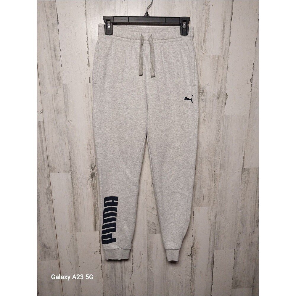 PUMA Boys (Youth) Large 14-16 Gray Jogging Pants sweatpants Sport